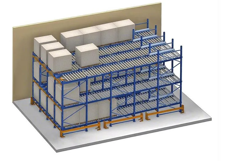 Heavy Duty Custom Industrial Rolling Shelves Stainless Steel Shelf Carton Flow Rack for Warehouse