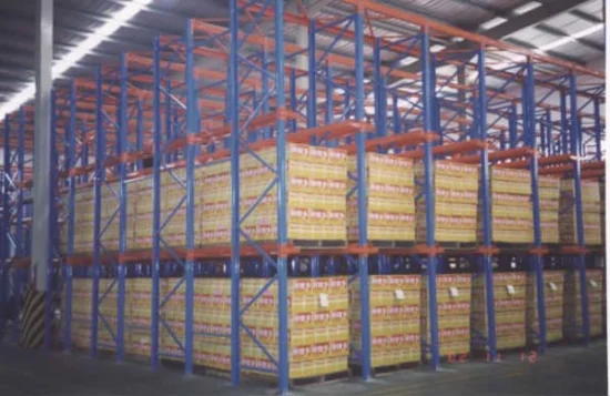 Unidad de estante de metal en estanterías de paletas en almacén frío Fabricación en China con tamaño personalizado